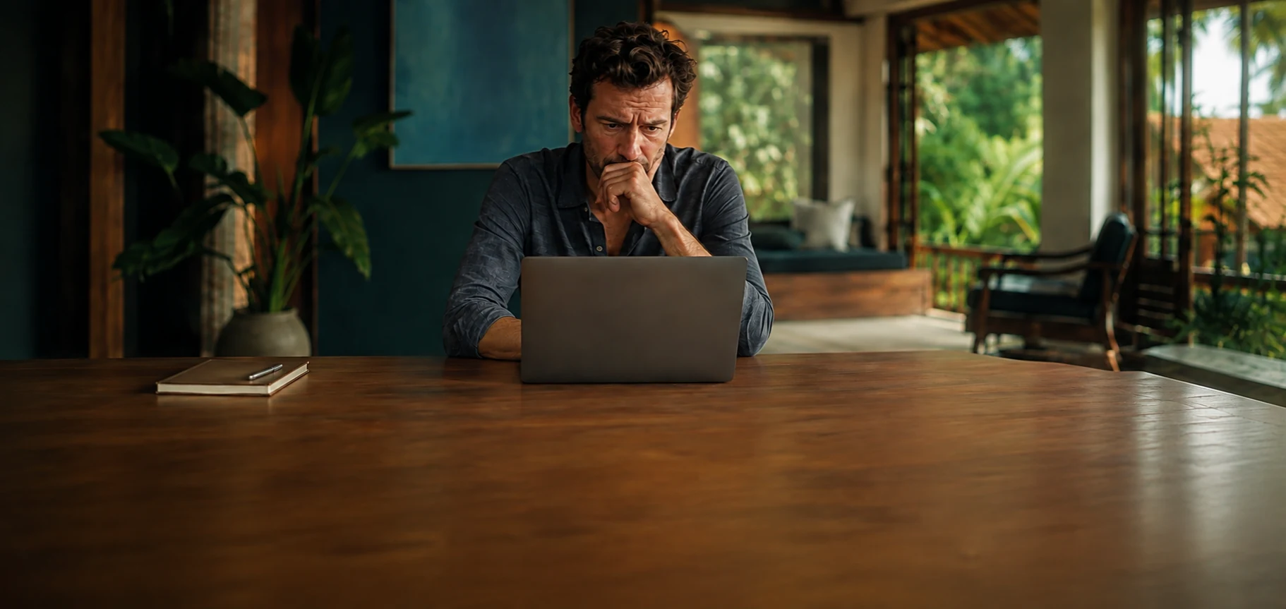 The same founder looks lost while reviewing his working product